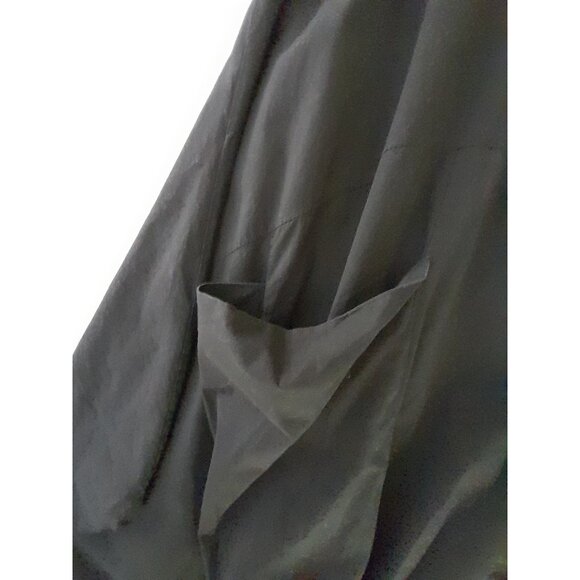 Liabella Italy Comfy Beach Vacation Casual Bubble Hem Dress Pocket M/L Black - Picture 2 of 5